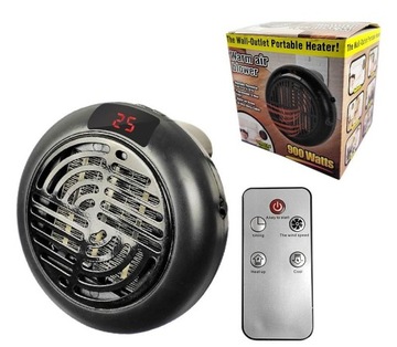 Электрический радиатор 900 Вт черный 135 х 110 мм