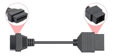 КАБЕЛЬ ПЕРЕХОДНИКА Toyota 17 PIN - адаптер OBD2