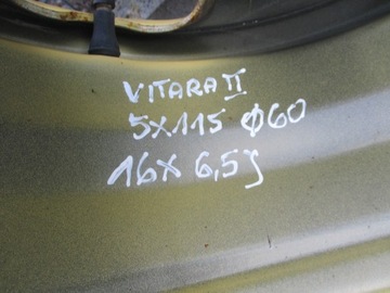 KOLO DOJEZDOVÉ REZERVY 6,5JX16 5X115 60 MM SUZUKI GRAND VITARA II