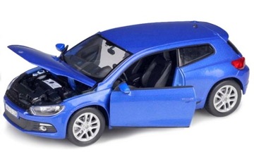 VOLKSWAGEN SCIROCCO MODEL WELLY 1:24 NIEBIESKI
