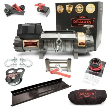 4,1T/8,2T Naviják Dragon 12V Elektrický lanový automobilová naviják