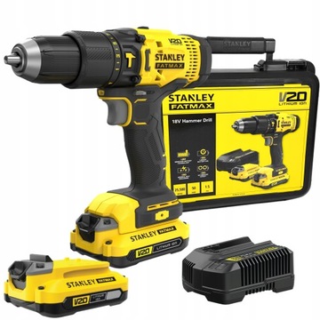УДАРНАЯ ДРЕЛЬ STANLEY / ПРИВОДНАЯ 18 В 2x1,5 Ач