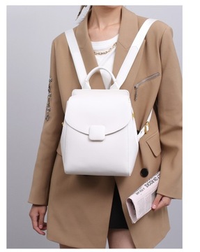 Plecak w stylu college casual damski plecak