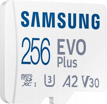 Быстрая карта памяти Samsung Evo+ 130 МБ/с, 256 ГБ micro SDXC