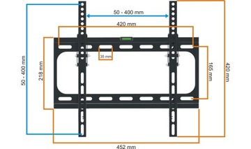 КРЕПЛЕНИЕ ДЛЯ ТЕЛЕВИЗОРА, ВЕШАЛКА ДЛЯ ТЕЛЕВИЗОРА, 26-55 ДЮЙМОВ, ПРОЧНАЯ