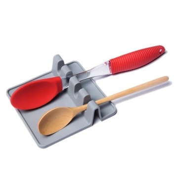 Kitchen Lid Pot Stand Rack Knife Spatula Holder Spoon Rests Storage Racks F