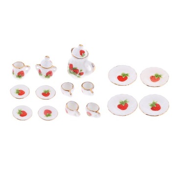 Миниатюрные кухонные аксессуары для кукольного домика 1/12 15шт.