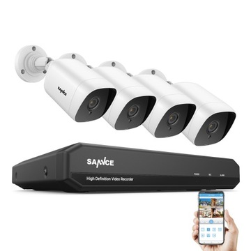 SANNCE System kamer bezpieczeństwa 8CH 5MP