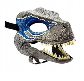 MASKA 3D JURASSIC WORLD DINOZAUR BLUE