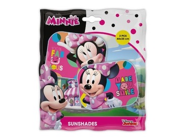 ZASŁONKI BOCZNE DO AUTA OSŁONY 2 SZT MYSZKA MINNIE MICKEY MOUSE