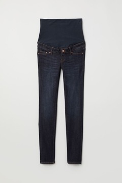 H&M HM MAMA Skinny Jeans Spodnie dżinsowe ciążowe z panelem elastyczne 38 M