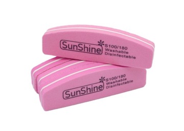 20 шт. Мини-лак для ногтей 100/180 PINK Manicure Buffer Boat