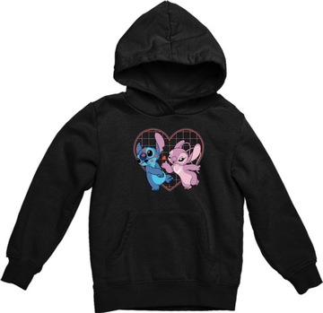 Bluza Z Kapturem Czarna Lilo and Stich 5 XL