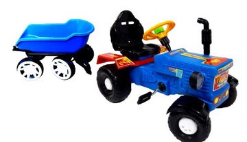 НОВЫЙ ПЕДАЛЬНЫЙ ТРАКТОР С ПРИЦЕПОМ 3 цвета!!!