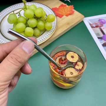Красочные трубочки для питья чая из нержавеющей стали 304, ложка для чая Yerba Mate
