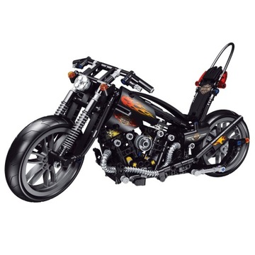 Konstrukcyjny Model Motocykla Harley Davidson z 451 Klocków
