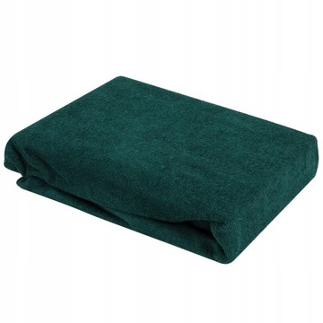 PRZEŚCIERADŁO Z GUMKĄ FROTTE 70 x 190 cm BUTELKOWA ZIELEŃ