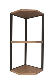 PÓŁKA NAROŻNA LOFT 72x30x30 cm WISZĄCA DĄB opcje