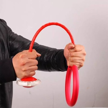 Светящаяся скакалка для ног с кольцом HULA HOP шкипер с обручем РАЗНЫЕ ЦВЕТА