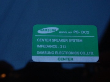SAMSUNG ZESTAW GŁOŚNIKÓW KINO DOMOWE Subwoofer PS-CW0/DW0 PS-DT4 PS-DC2