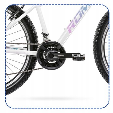 MTB ROMET JOLENE 6.1 26 ГОРНЫЙ ВЕЛОСИПЕД SHIMANO ALU С ОСВЕЩЕНИЕМ СВОБОДНАЯ СТОЙКА