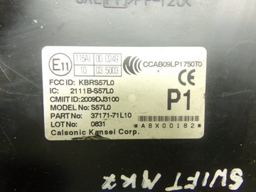 MODUL ŘÍZENÍ SUZUKI SWIFT MK7 37171-71L10
