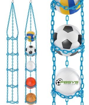 ВЕШАЛКА ДЛЯ ШАРОВ x5 шаров - БИРЮЗОВЫЙ - для 5 мячей