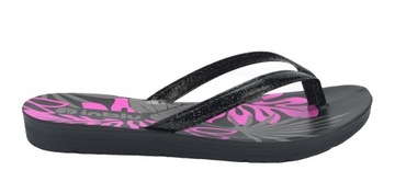 INBLU JAPONKI DAMSKIE ME53 KLAPKI CZARNE LEKKIE 36