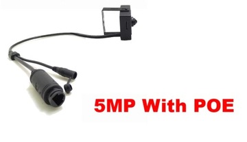 МИНИ IP-КАМЕРА PINHOLE 5MPX POE АУДИО, запись на mSD