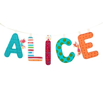 Лента для букв из материала Lilliputiens