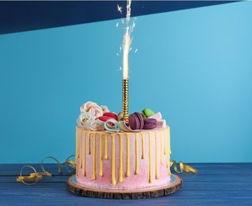 ТОРТ-ФОНТАН СВЕЧА ДЛЯ ТОРТА НА ДЕНЬ РОЖДЕНИЯ 12см СВЕЧА 1шт.