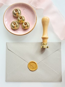 Референтный логотип компании 30 мм. Сургучная печать, свадебная печать ИНИЦИАЛЫ.