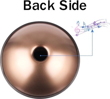 ПРОФЕССИОНАЛЬНЫЙ БАРАБАН HANDPAN Blue Harmonic D Minor 10 нот 50,5 см ЗОЛОТО