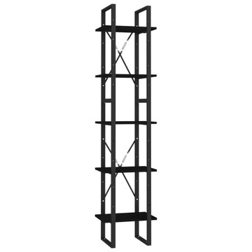 Regał VidaXL 40 cm x 175 cm x 30 cm czarny
