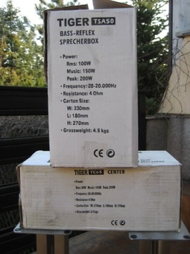 Tiger Satelliten 100 Вт 4 Ом и TC65 Center Central