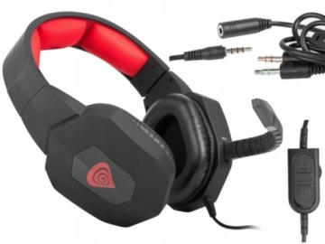 SŁUCHAWKI GENESIS ARGON 400 (H59) GAMING MIKROFON JACK PC XBOX PS4