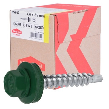 WKRĘTY FARMERSKIE 4,8x35mm FARMERY RAL 6005 250szt