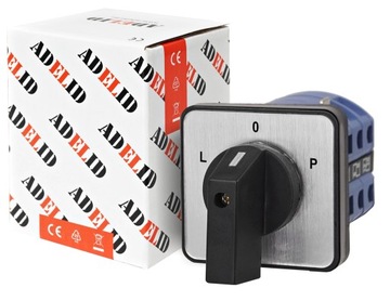 КУЛАЧКОВЫЙ ПЕРЕКЛЮЧАТЕЛЬ 25A 3F ЛЕВАЯ ПРАВАЯ ПЛАТА IP65