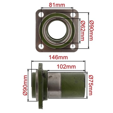 Ступица навесного оборудования, роторная косилка; 5036010270