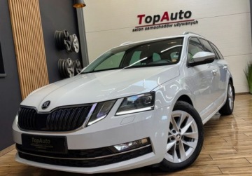 Skoda Octavia III Kombi Facelifting 1.5 TSI ACT 150KM 2019 Skoda Octavia 1.5TSI 150KM DSG BEZWYPADKOWY navi tempomat ACC GWARANCJA
