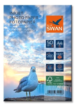 Papier fotograficzny błyszczący Blue Swan A4 200 g/m² 50 szt.