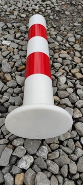 Słupek drogowy U-12C PE odblaskowy blokujący 80cm