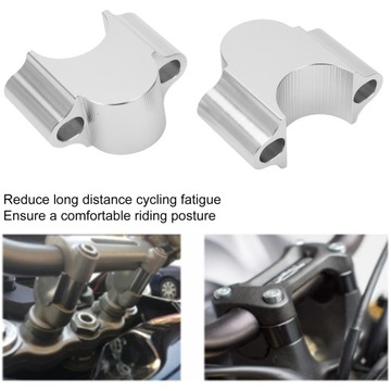 28mm Motorcycle Handlebar Riser Clamp Universal 30mm Height Mount Clamp Rep