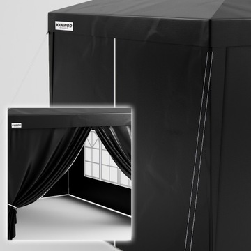 ПАВИЛЬОН КОММЕРЧЕСКИЙ САДОВЫЙ ТЕНТ 300 СМ x 300 СМ + 4 ОКНА ПО БОКОВЫМ СТЕНАМ