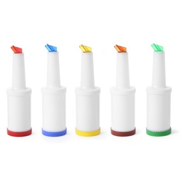 Диспенсер для бармена со сменными насадками, Bar up, красный, 0,8л, красный