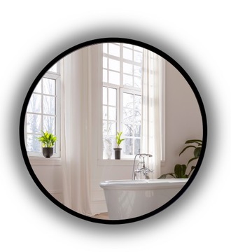 ЗЕРКАЛО СО СВЕТОДИОДНОЙ ПОДСВЕТКОЙ В ЧЕРНОЙ РАМКЕ 80 СМ LOFT