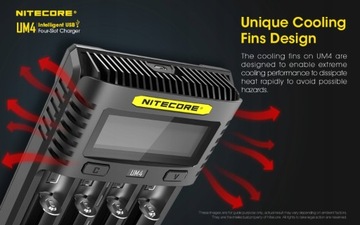 Оригинальное зарядное устройство Nitecore UM4 USB QC