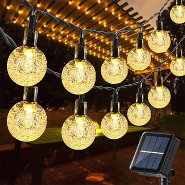 Wiszące słoneczne lampy ogrodowe Żarówki słoneczne 9.5M 50LED BALKON TARAS
