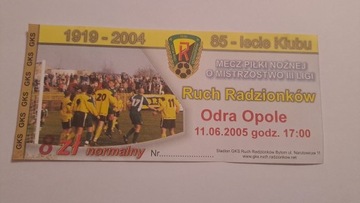 RUCH RADZIONKÓW - ODRA OPOLE 11-06-2005