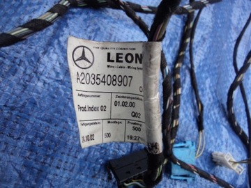 INSTALACE SVAZEK ZÁSTRČKA SVĚTLA ZADNÍ SVĚTLO ZADNÍCH MERCEDES W203 COUPE
